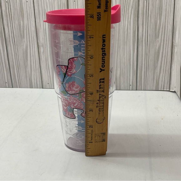 Tervis Tumbler Travel Cup 24 oz Simply Southern Elephant Floral With Pink Lid - Picture 13 of 16